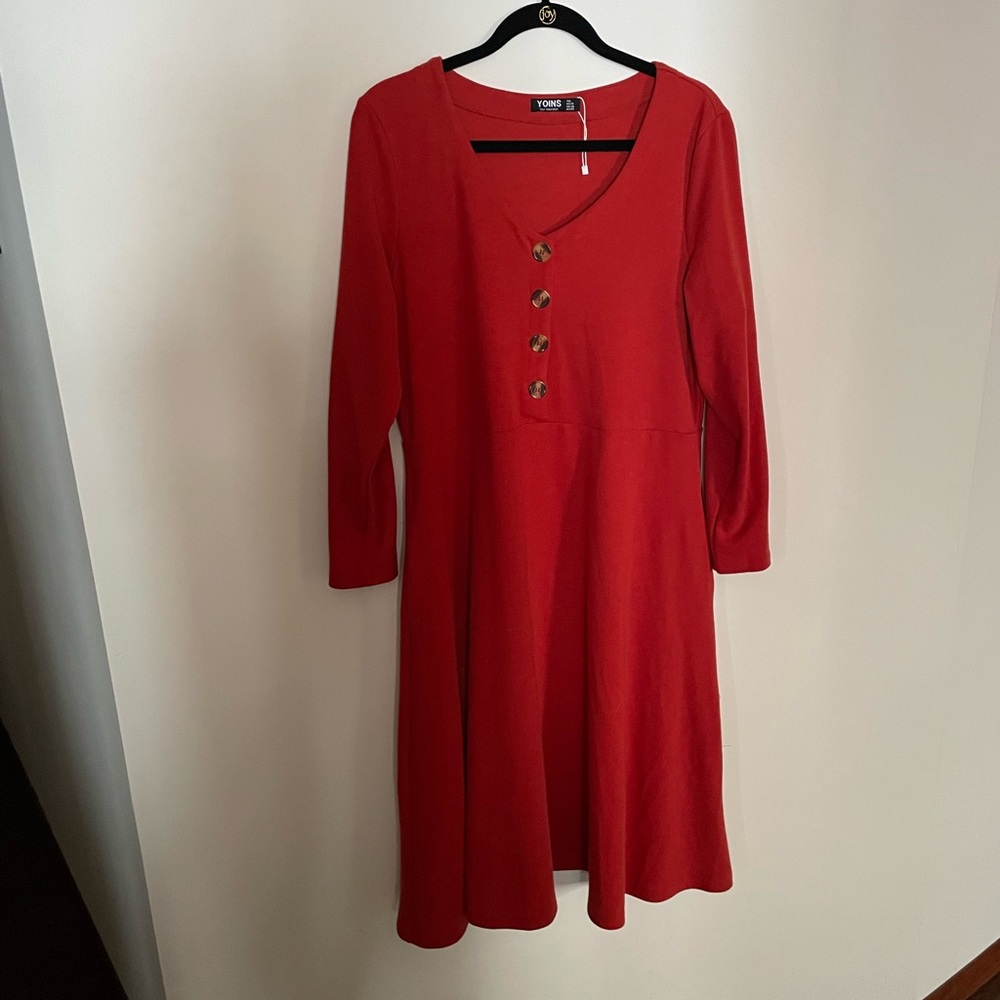 Burnt orange dress